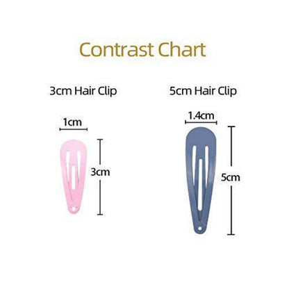 80 Stück Mädchen Haarspangen Set Metall Clips 3cm Cute