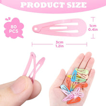 80 Stück Mädchen Haarspangen Set Metall Clips 3cm Cute