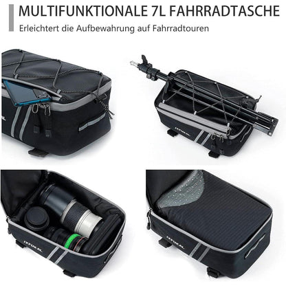 Fahrrad Gepäckträgertasche 7L wasserdicht E-Bike Tragetasche