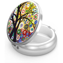 Pillendose 3 Fächer Metall Organizer Geschenk Schwarz Life