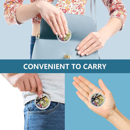 Pillendose 3 Fächer Metall Organizer Geschenk Schwarz Life