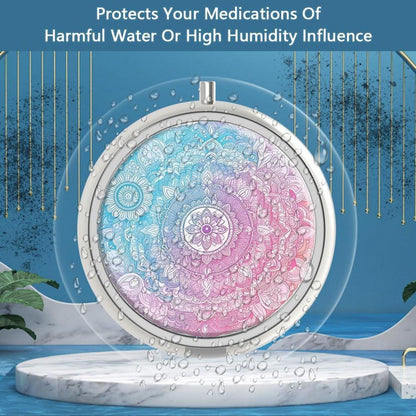 Pillendose 3 Fächer Medizin Metall Organizer Geschenk