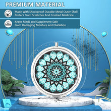 Pillendose Metall 3 Fächer Organizer Dekorativ Geschenk