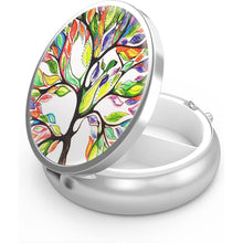 Pillendose 3 Fächer Tragbare Pillendose Dekoratives Metall