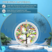 Pillendose 3 Fächer Tragbare Pillendose Dekoratives Metall