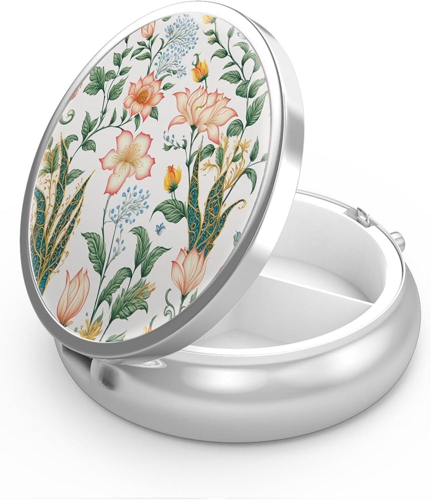 Pillendose 3 Fächer Medizin Tragbare Pillendose für Tasche oder