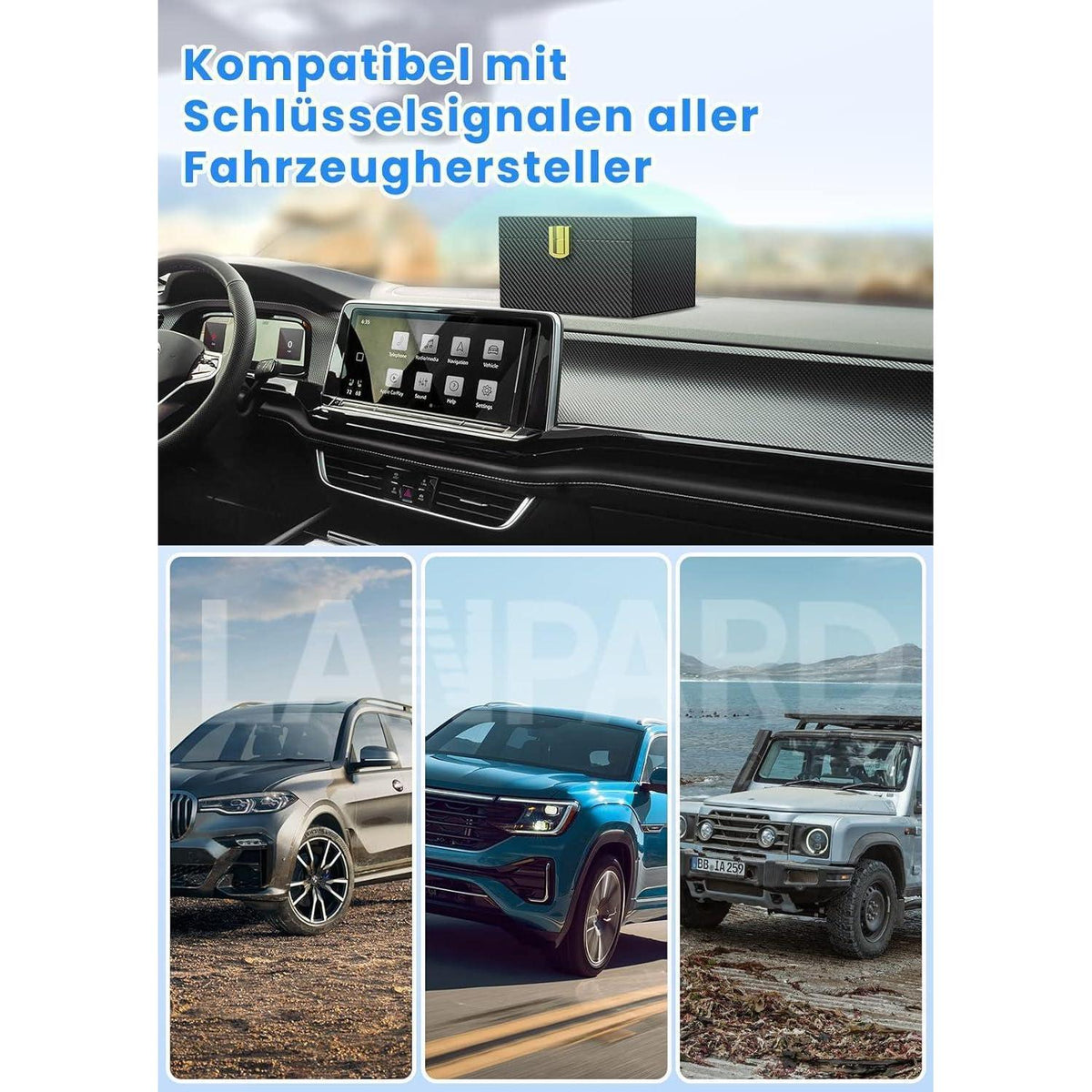 Keyless Go Schutzbox & Faraday Tasche – 2er Set für Autoschlüssel