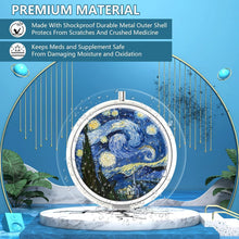 Pillendose Medizin Organizer Metall Vitamin Geschenk