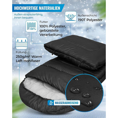 KingCamp Schlafsack Outdoor Ultraleicht 3-4 Jahreszeiten