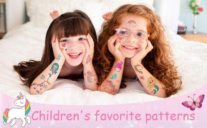 150+ Tattoo Kinder Mädchen Schmetterling Einhorn Meerjungfrau Sticker