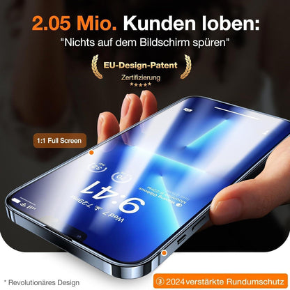TORRAS iPhone 13 Mini Panzerglas Schutzfolie 9H+ 2 Stücke Transparent