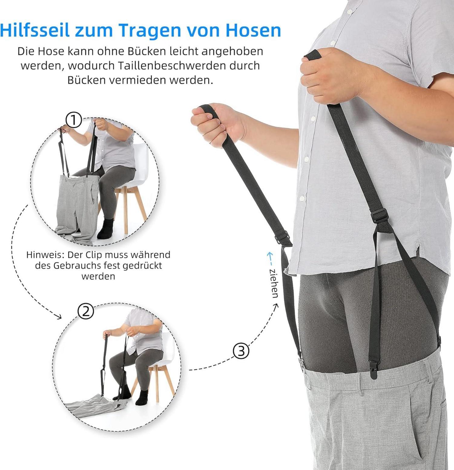 Anziehhilfe für Socken Hosen Schuhe ältere Schwangere