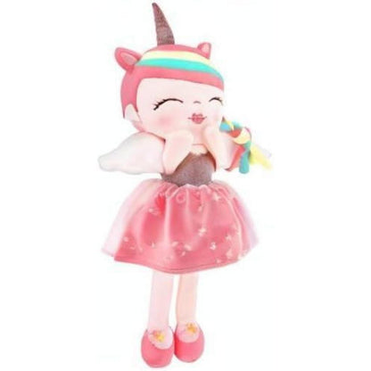 Einhorn Plüschpuppe Mädchen 40cm Weiche Stoffpuppe Geschenk