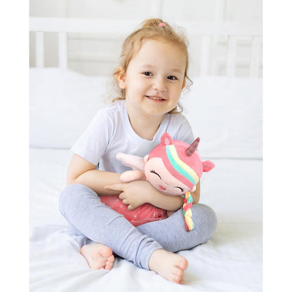 Einhorn Plüschpuppe Mädchen 40cm Weiche Stoffpuppe Geschenk
