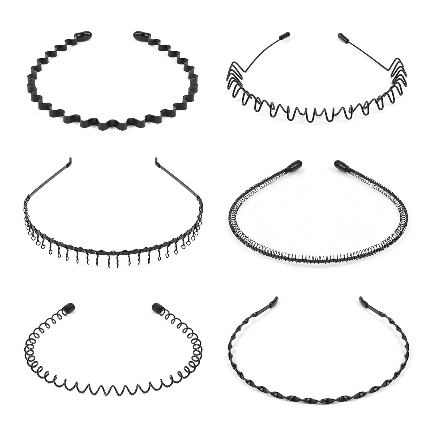 Metall Haarreifen 6Stk Spring Wave Haarband Stirnband Set