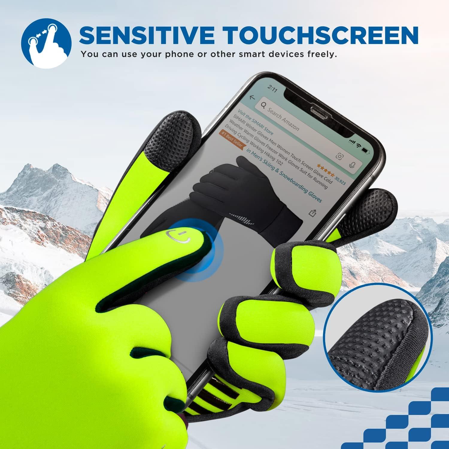 Thermo Touchscreen Winterhandschuhe Anti-Rutsch Winddicht