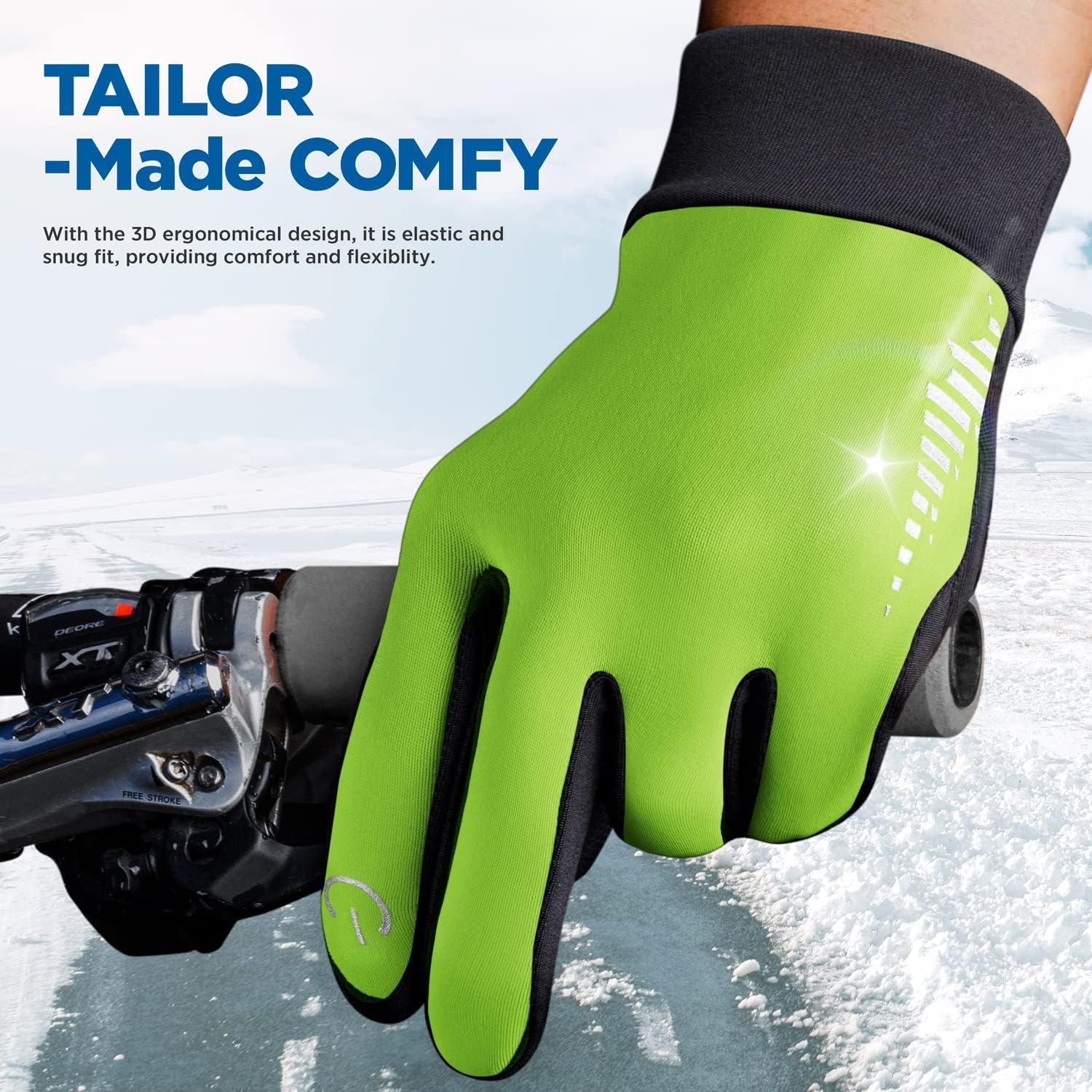 SIMARI Winter Thermo-Handschuhe Herren Damen Touchscreen Anti-Rutsch Winddicht Handschuhe SMRG102