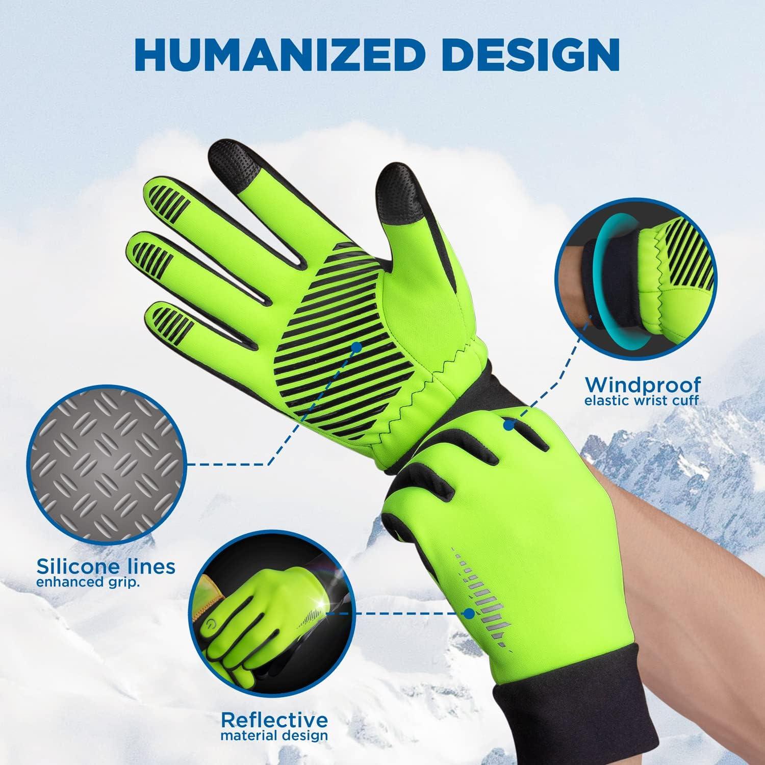 SIMARI Winter Thermo-Handschuhe Touchscreen Winddicht Outdoor SMRG102-L【Herren