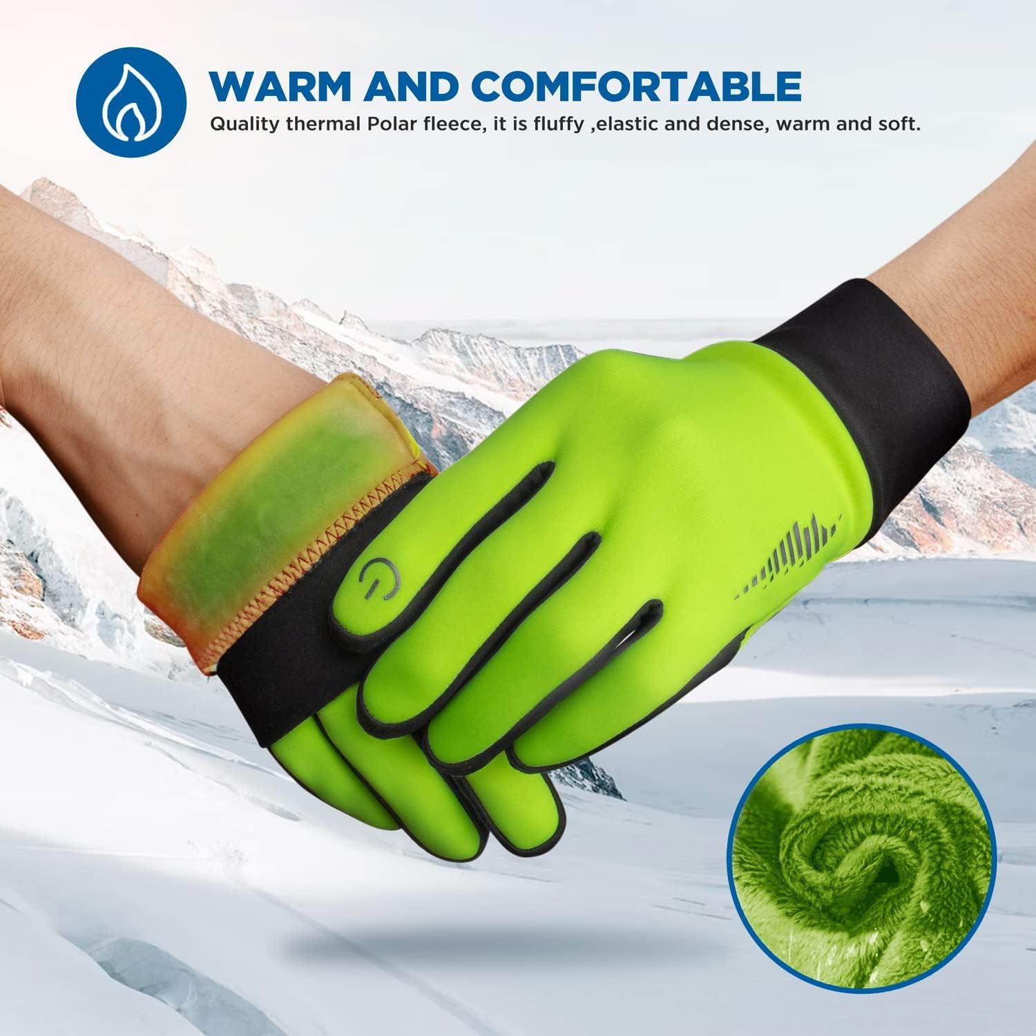 Winter Thermo-Handschuhe Touchscreen Anti-Rutsch Winddicht für Herren