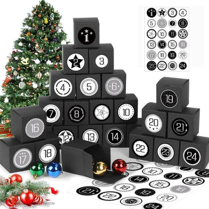 Adventskalender zum Selbst Befüllen DIY 24 Schachteln Geschenkboxen
