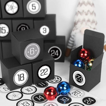 Adventskalender zum Selbst Befüllen DIY 24 Schachteln Geschenkboxen