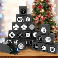 Adventskalender zum Befüllen 24 Schachteln DIY Geschenkboxen Zahlenaufklebern
