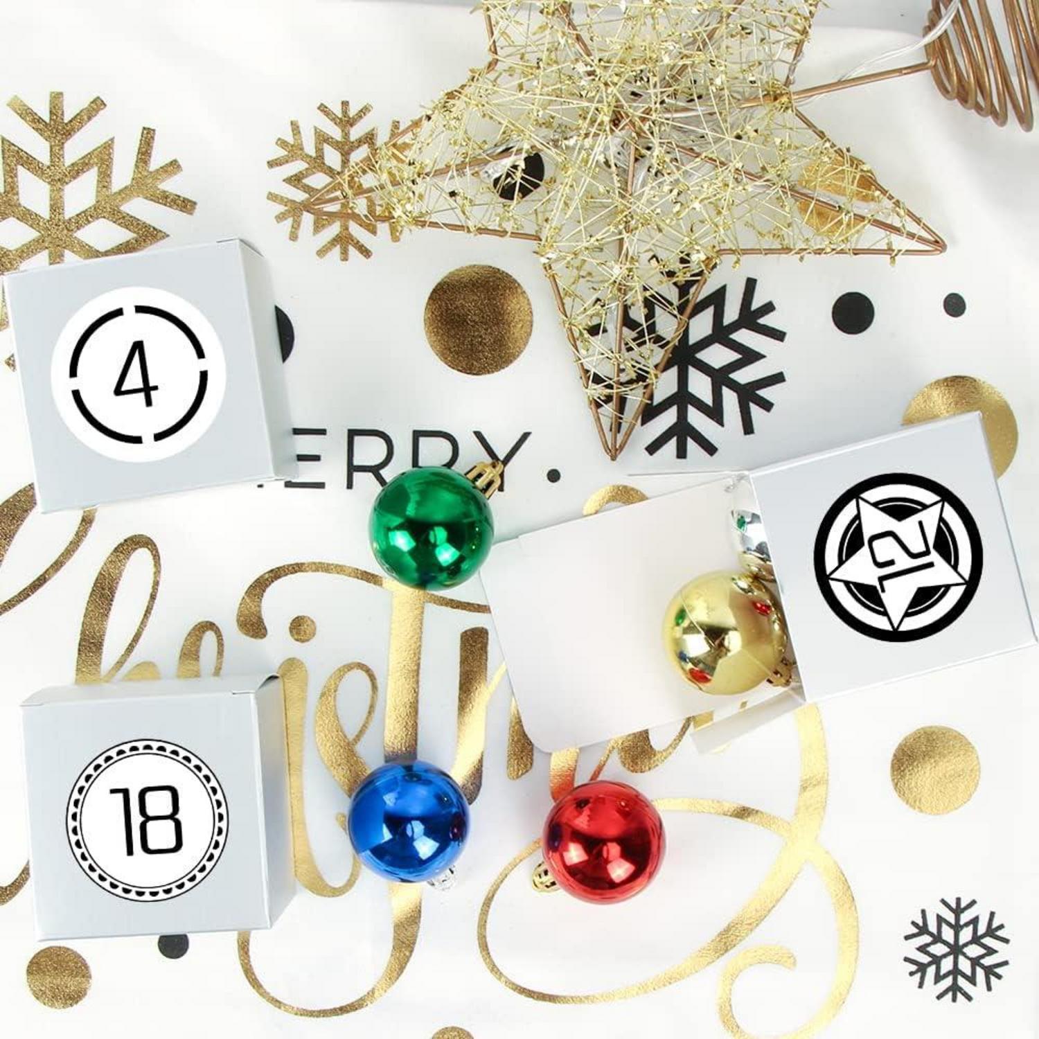 Adventskalender zum Befüllen 24 DIY Schachteln Geschenkboxen