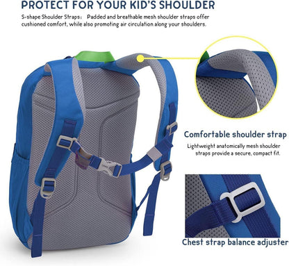 MOUNTAINTOP Kinderrucksack Mädchen Jungen Schulrucksack 15L Blau 25x14x41cm