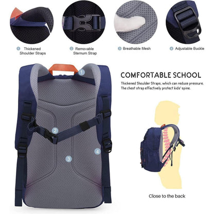 Kinderrucksack Mädchen Jungen Schulrucksack Schultasche 15L