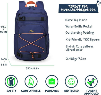 Kinderrucksack Mädchen Jungen Schulrucksack Schultasche 15L