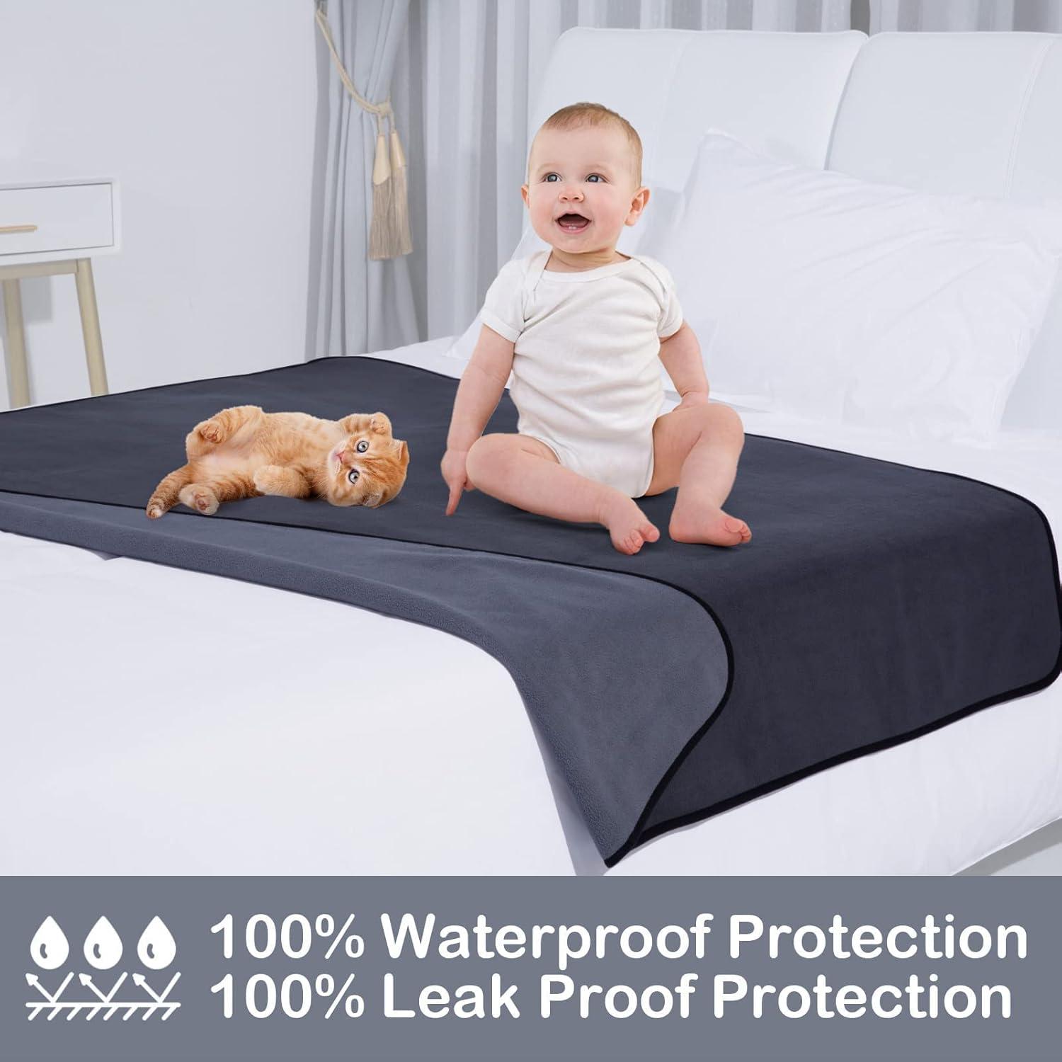 Wasserdichte Hundedecke 152x127cm Weich Warm Waschbar für Sofa Bett