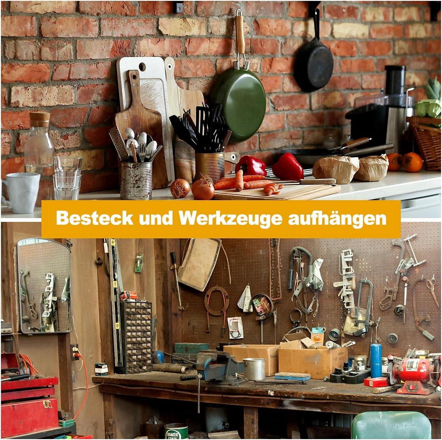 Schraubhaken Edelstahl 10 Stück M3-40mm Robuste Einschraubhaken