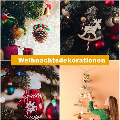 Edelstahl Schraubhaken 10 Stück 40mm Deckenhaken robuste Hakenschraube