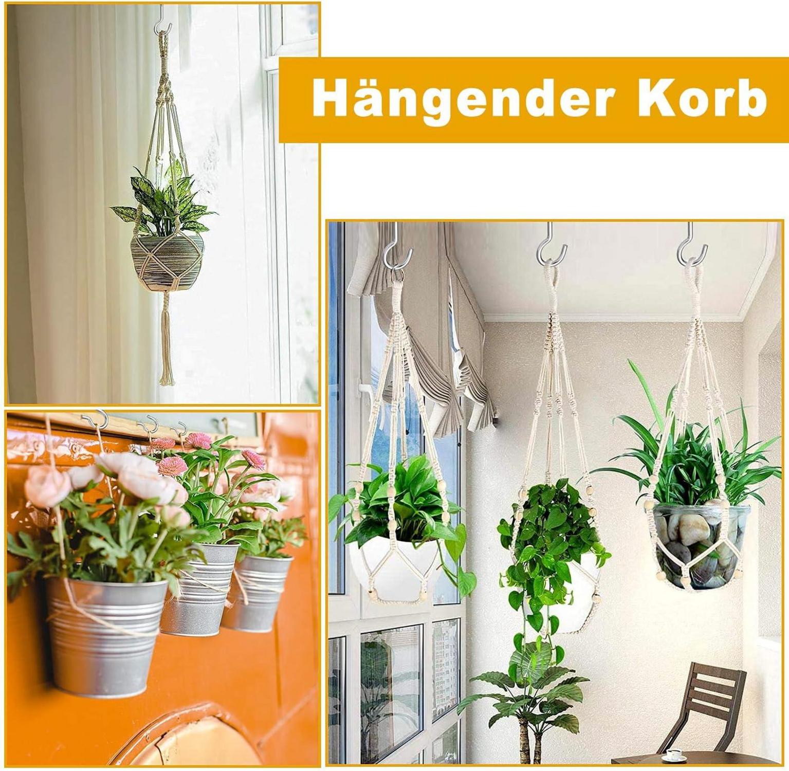 Schraubhaken Edelstahl Deckenhaken Hakenschraube 10 Stück 40mm Robuste