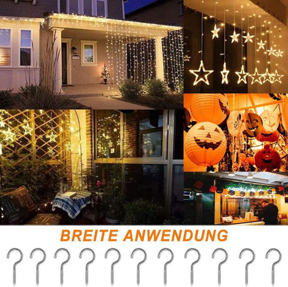 Edelstahl Schraubhaken 10 Stück 40mm Deckenhaken robuste Hakenschraube