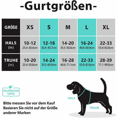 Hundegeschirr mit Front-D-Ring, atmungsaktiv, verstellbar, L Schwarz