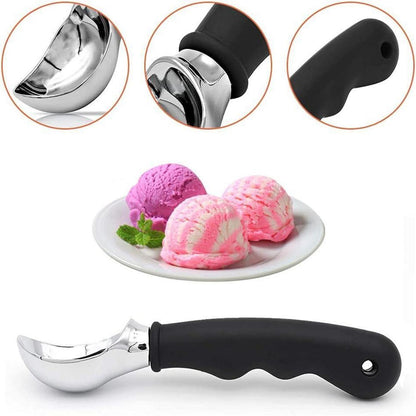 Eisportionierer Edelstahl Antihaft Rutschfester Griff 19.5cm