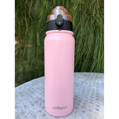 Edelstahl Wasserflasche Sport Thermosflasche 600ml Water