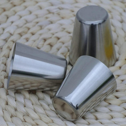 Edelstahl Shot Gläser 16 Stück 30ml Stapelbar Trinkbecher