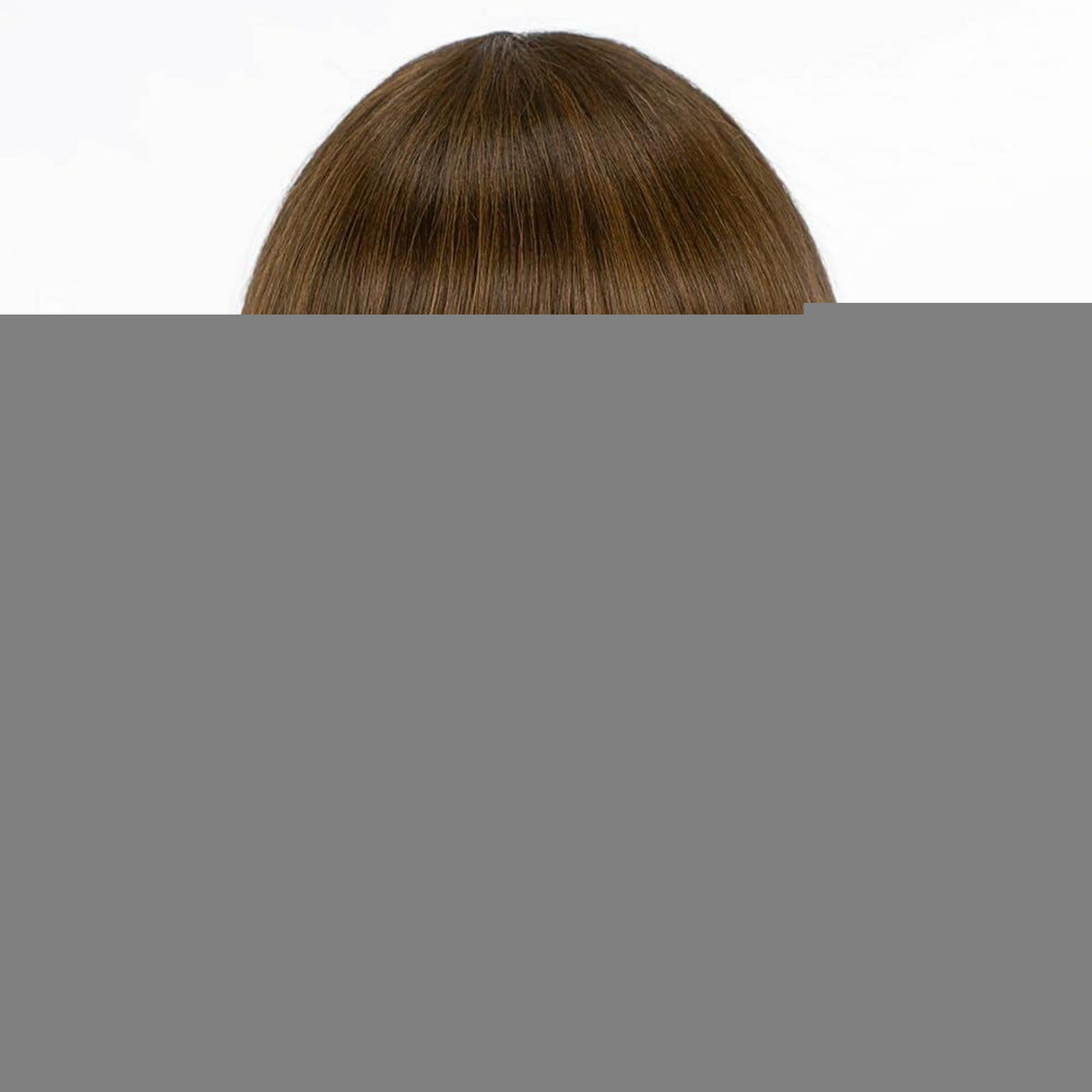 Damen Bob Perücke Braun mit Pony – Kurz, Gerade & Hitzebeständig