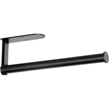 Schwarzer Küchenrollenhalter Selbstklebend Wandmontage 30 cm