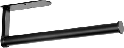 Schwarzer Selbstklebender Küchenrollenhalter für Wandmontage