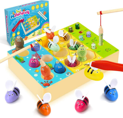 Montessori Motorik Angelspielzeug 3 in 1 für Kinder ab 2 Jahren