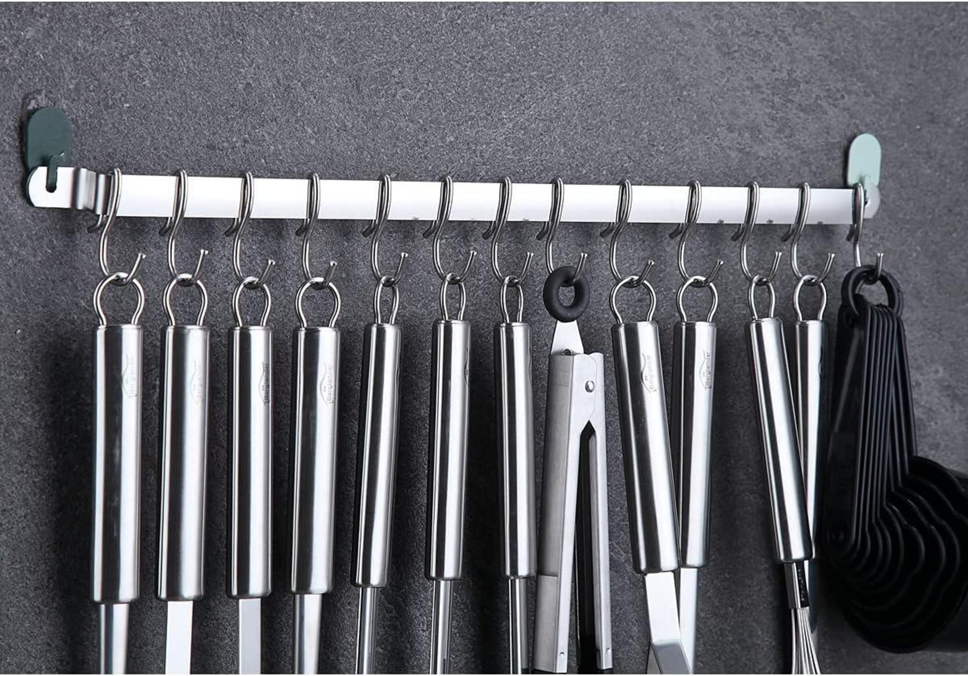 Kochgeschirr Set 38-teilig Edelstahl Utensilienhalter Haken
