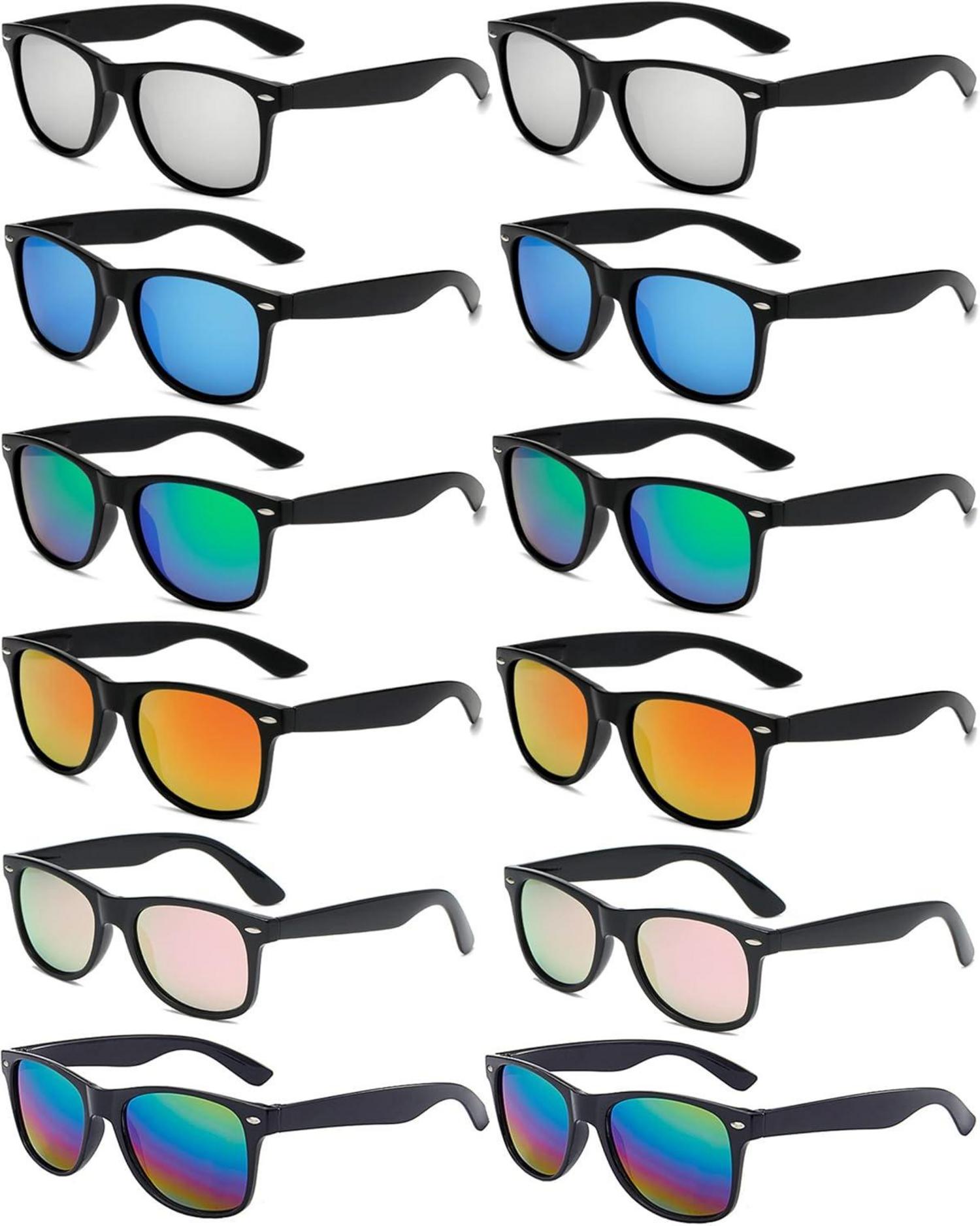12 Stücke Neon Party Sonnenbrillen Set Lustige Brillen