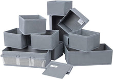 DIMJ Schubladen Organizer Kleiderschrank Stoff Ordnungssystem 12er Set