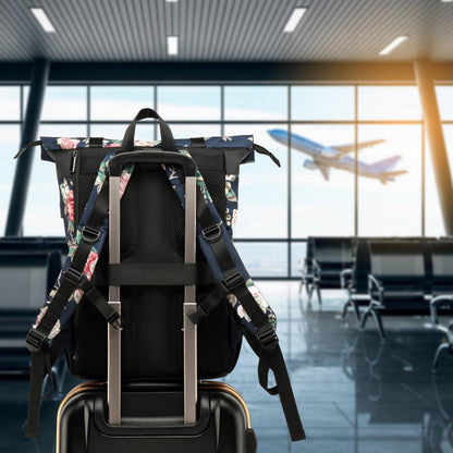 KeKour Laptop Rucksack Damen 12-17 Zoll Schulrucksack Braun