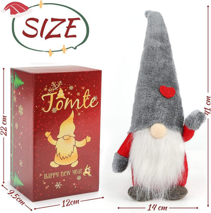 Weihnachtsdeko Wichtel Groß Santa Tomte Gnom 41cm - Premium