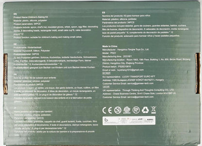 Kinder Koch- und Backset Schürze, Mütze, Ofenhandschuh 34-teilig