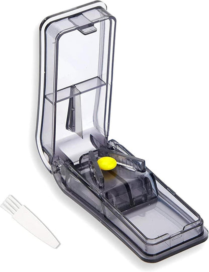 Tablettenteiler für große und kleine Tabletten mit Aufbewahrungsfach